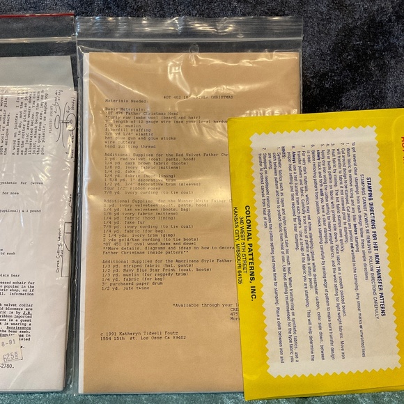 Set of 3 Vintage Sewing and Hot Iron Transfer Patterns, 1989 - 1991 - Picture 6 of 7